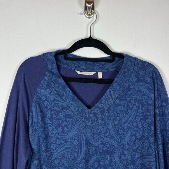 Soft Surroundings Madeline Tunic Sweater Women’s PL Blue Layered Knit Lagenlook - Picture 3 of 7